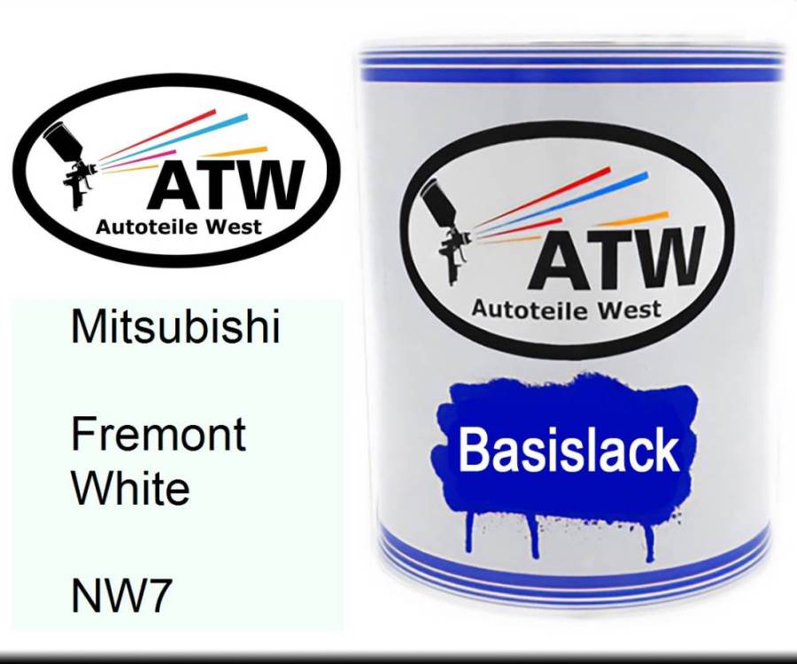 Mitsubishi, Fremont White, NW7: 1L Lackdose, von ATW Autoteile West.